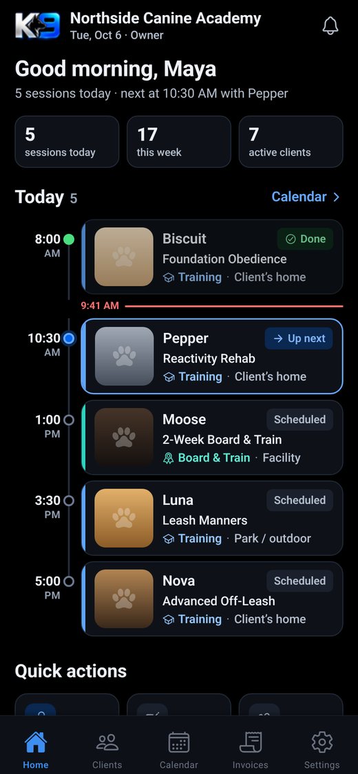 K9OPRTV OS Today screen