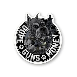 Dope Guns Money Sticker