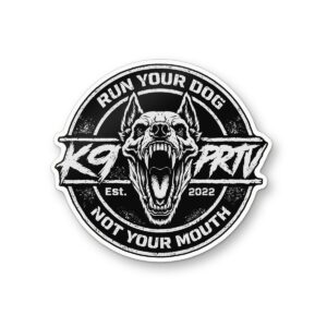Run Your Dog Sticker