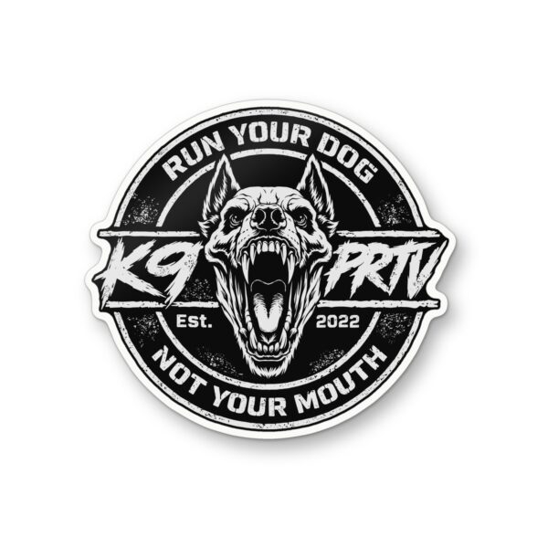 Run Your Dog Sticker